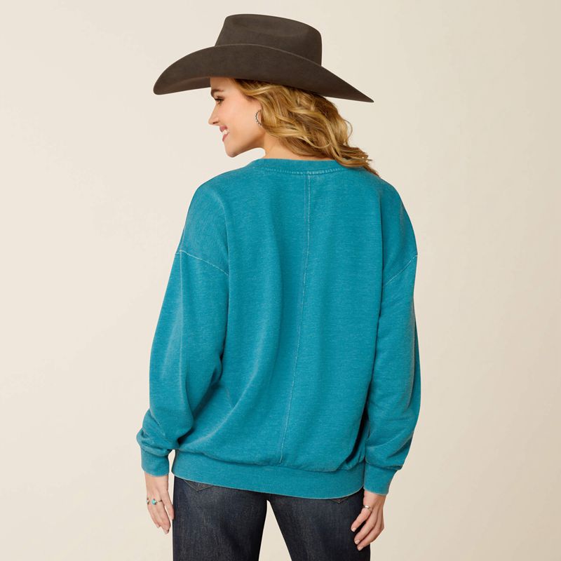 Ariat Unwind Sweatshirt Ocean Depths Femme | FOR-53313151