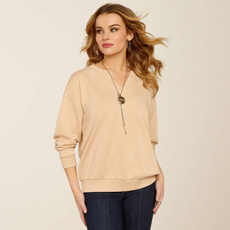 Ariat Unwind Sweatshirt Tannin Femme | YAR-42437945