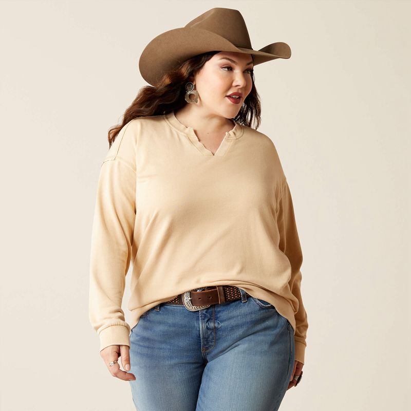 Ariat Unwind Sweatshirt Tannin Femme | YAR-42437945