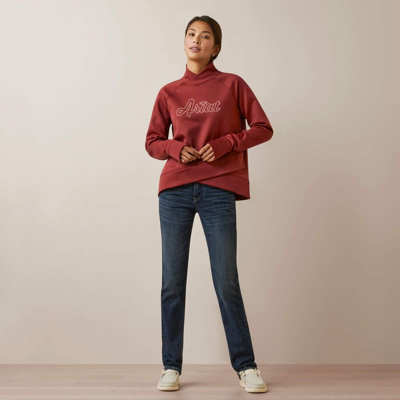 Ariat Tek Crossover Sweatshirt Burnt Russet Femme | BZV-16732315