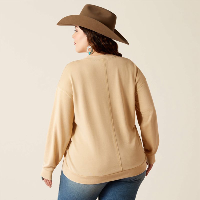 Ariat Unwind Sweatshirt Tannin Femme | YAR-42437945