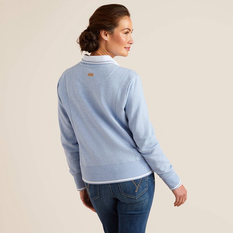 Ariat Tedstock Sweatshirt Bleu Clair Femme | BRL-70022211