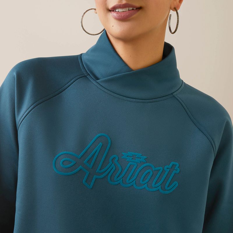 Ariat Tek Crossover Sweatshirt Reflecting Pond Femme | SBR-73092685