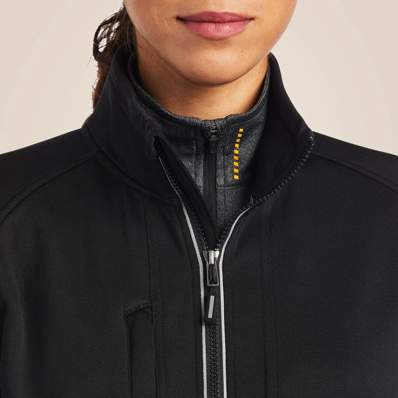 Ariat Rebar Polartec Elite Full Zip Sweatshirt Noir Femme | PIJ-78865704