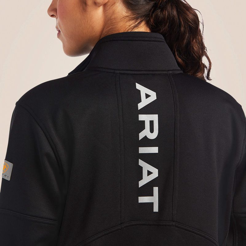 Ariat Rebar Polartec Elite Full Zip Sweatshirt Noir Femme | PIJ-78865704