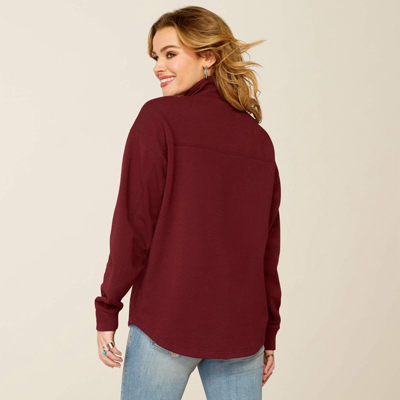 Ariat Hometown Sweatshirt Tawny Port Femme | SCQ-93034734