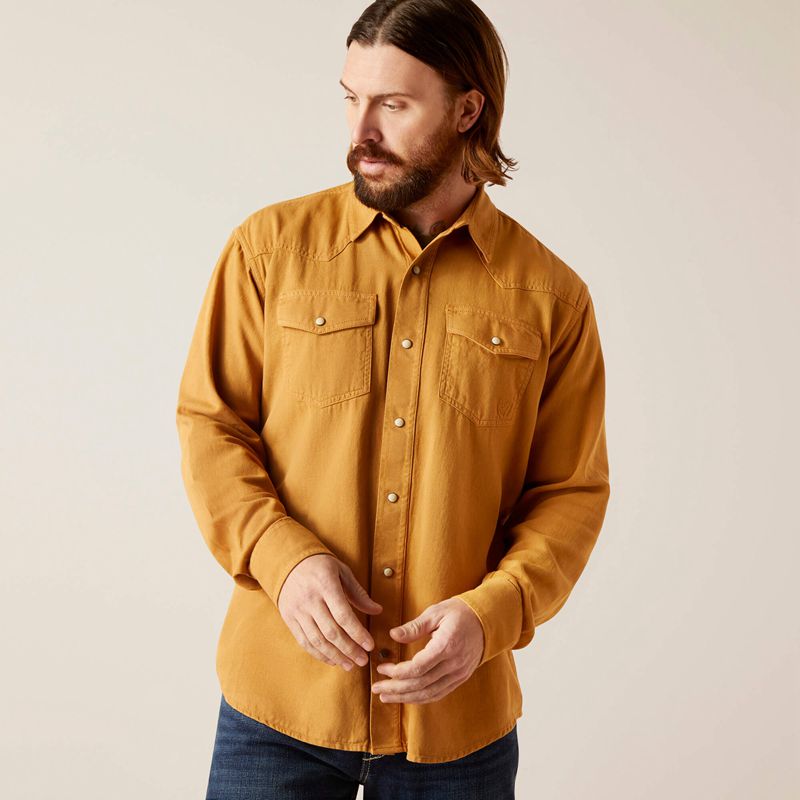 Ariat Jurlington Retro Fit Shirt Comb Honey Homme | AXC-93185661