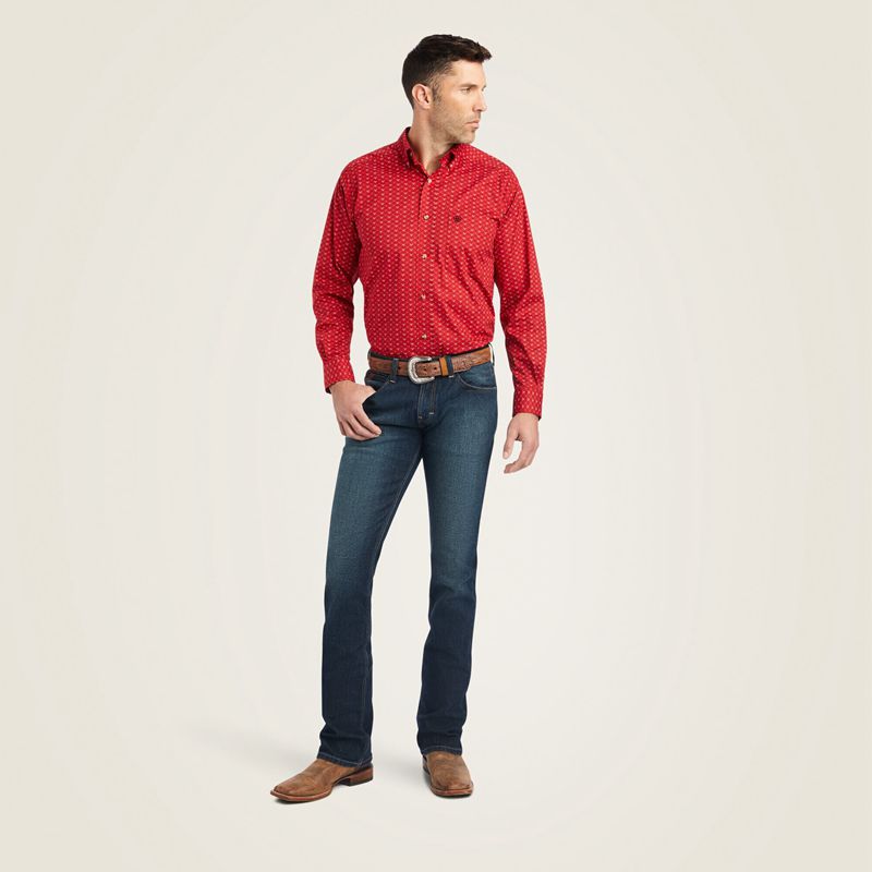 Ariat Korbin Stretch Classic Fit Shirt Samba Homme | TGI-21452390