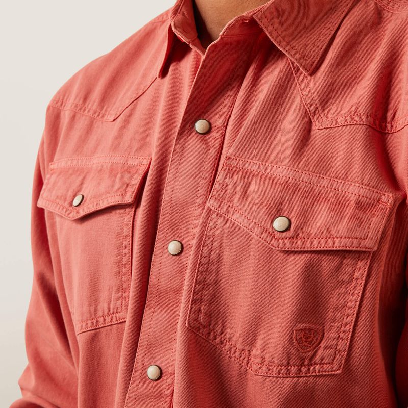 Ariat Jurlington Retro Fit Shirt Faded Brick Homme | BBZ-69965598