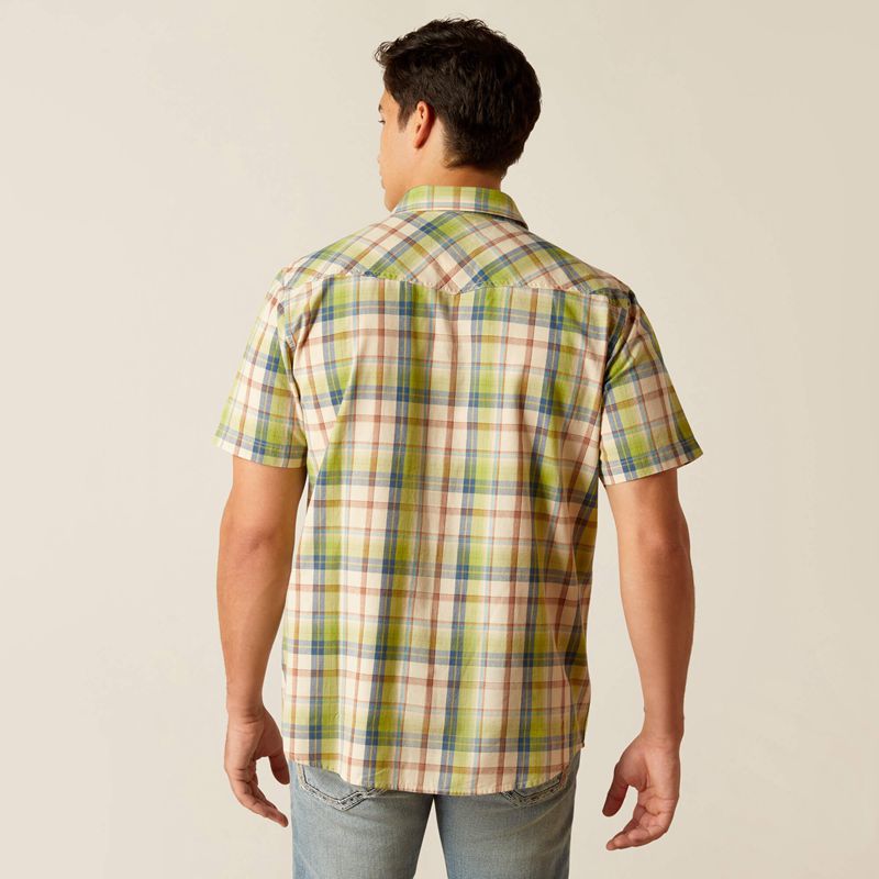 Ariat Hinston Retro Fit Shirt Sandshell Homme | HJX-64977915