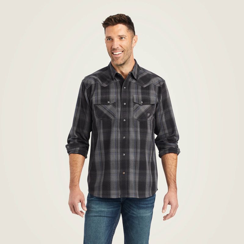 Ariat Herrold Retro Fit Shirt Noir Homme | MTN-53383886