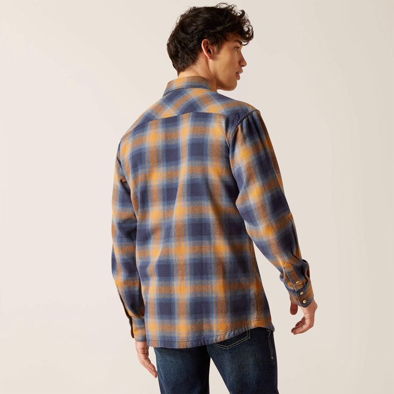 Ariat Hershel Retro Fit Shirt Comb Honey Homme | YEI-61082456