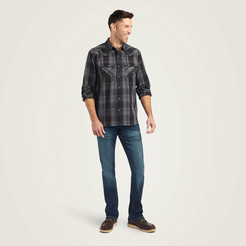 Ariat Herrold Retro Fit Shirt Noir Homme | MTN-53383886