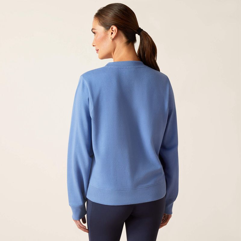 Ariat Memento Sweatshirt Bleu Femme | DRP-99079054