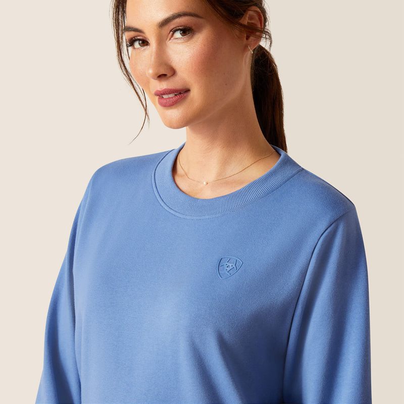 Ariat Memento Sweatshirt Bleu Femme | DRP-99079054