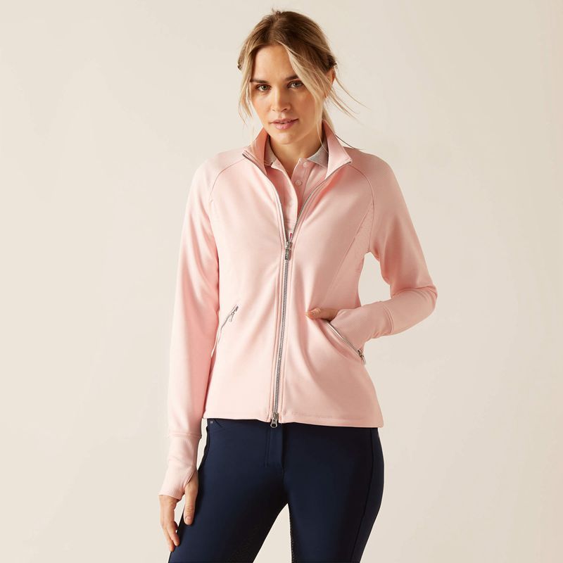 Ariat Bellatrix Full Zip Sweatshirt First Blush Femme | OZX-70845272