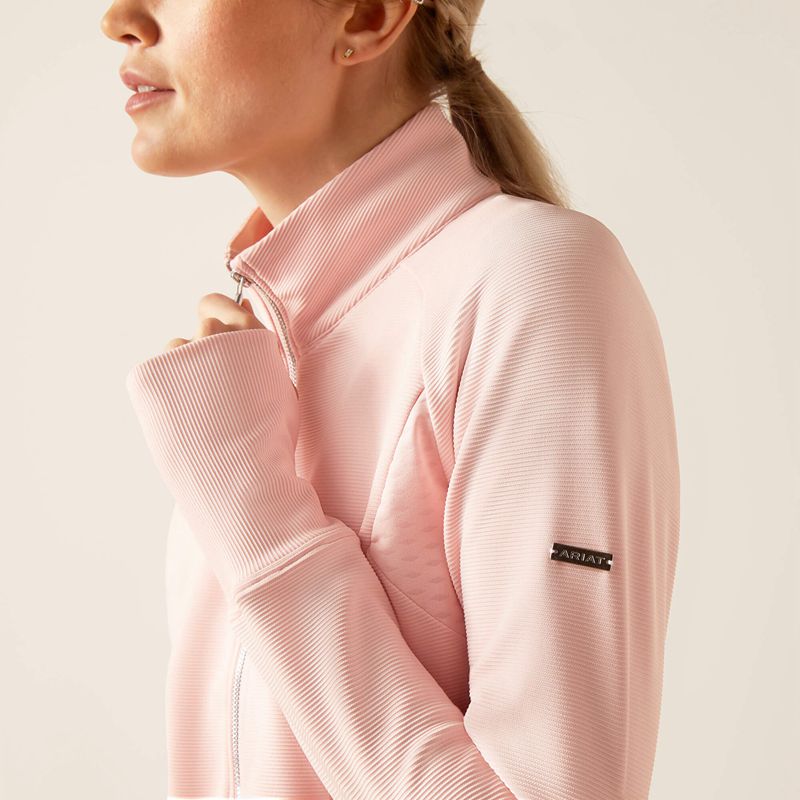 Ariat Bellatrix Full Zip Sweatshirt First Blush Femme | OZX-70845272