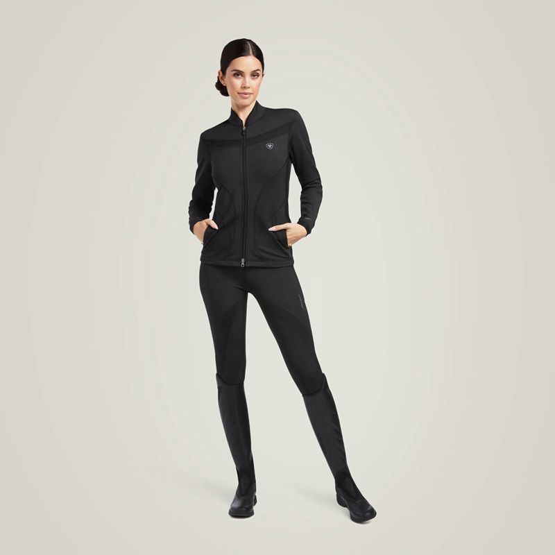 Ariat Ascent Full Zip Sweatshirt Noir Femme | IGC-67017677