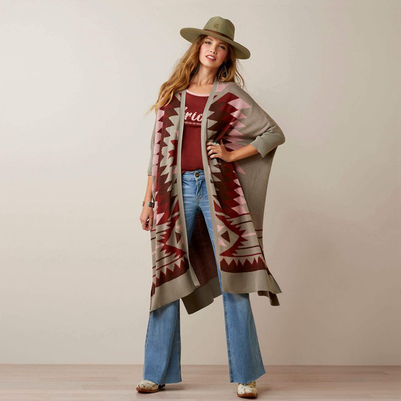 Ariat Serape Style Cardigan Multi Femme | JRA-64810623