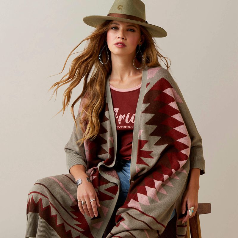 Ariat Serape Style Cardigan Multi Femme | JRA-64810623