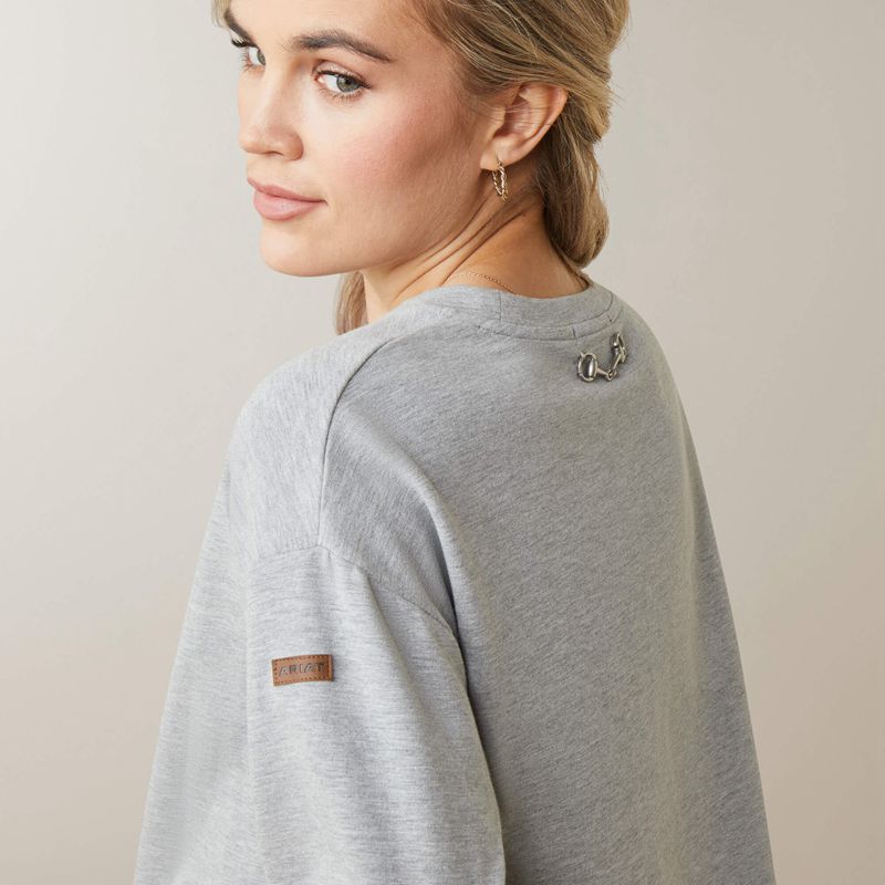 Ariat Pacifica Sweatshirt Grise Femme | CGJ-35061152