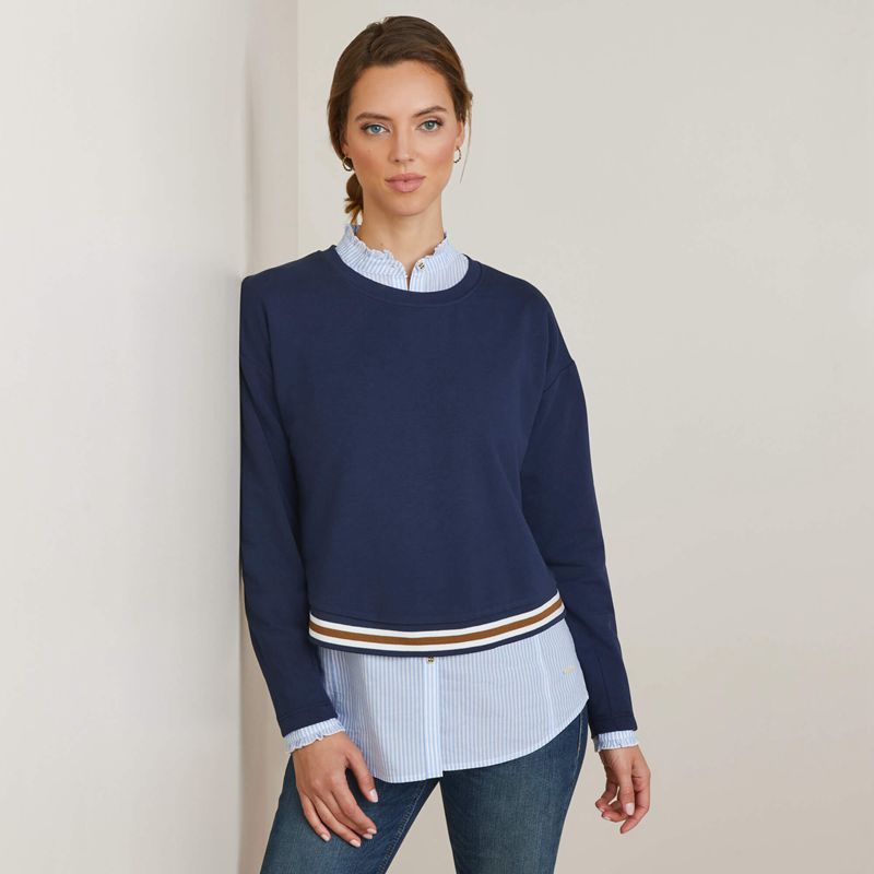 Ariat Pacifica Sweatshirt Bleu Marine Femme | YOG-64740223