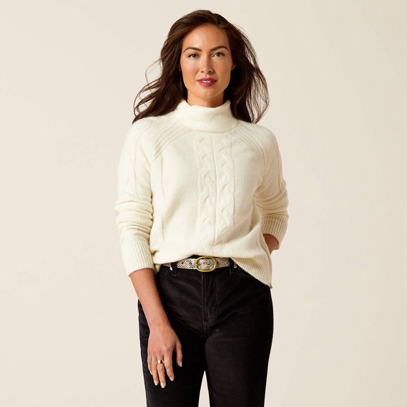 Ariat Novato Sweater Vanilla Ice Femme | WQW-91892152