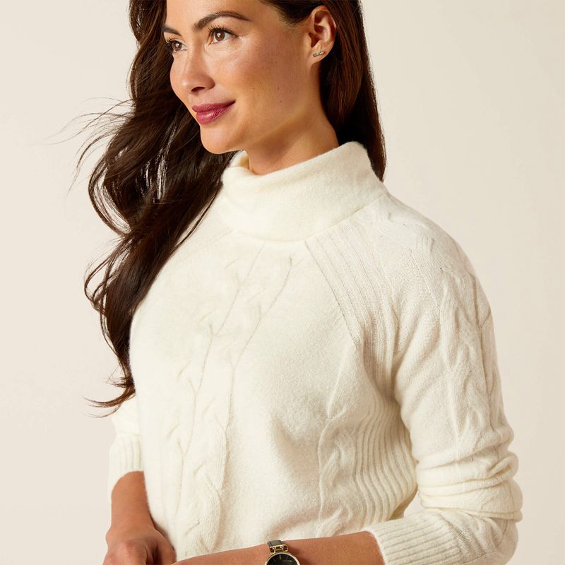 Ariat Novato Sweater Vanilla Ice Femme | WQW-91892152