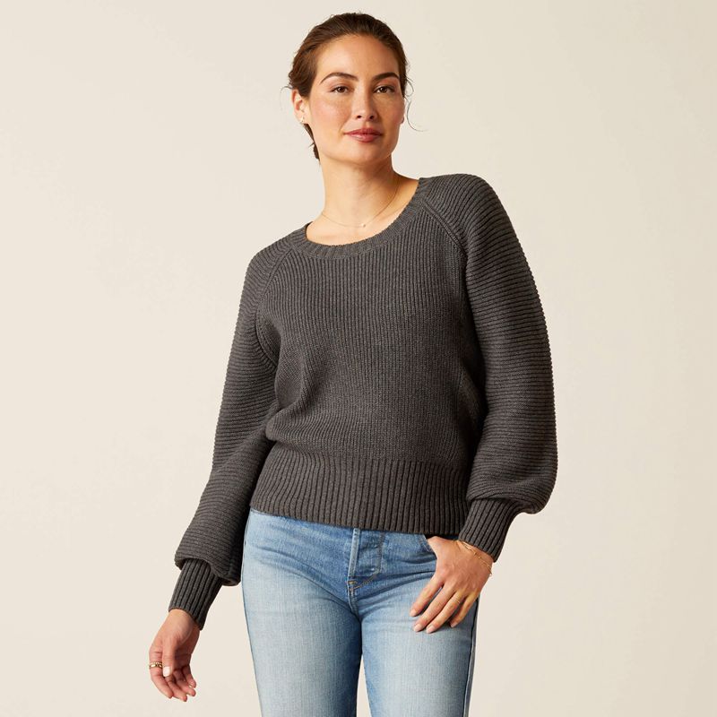 Ariat Malvern Sweater Charcoal Femme | CQR-97176132