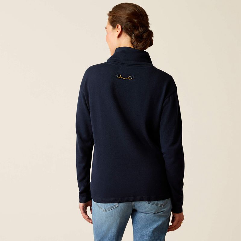 Ariat Lexi Sweater Bleu Marine Femme | YYY-42476667