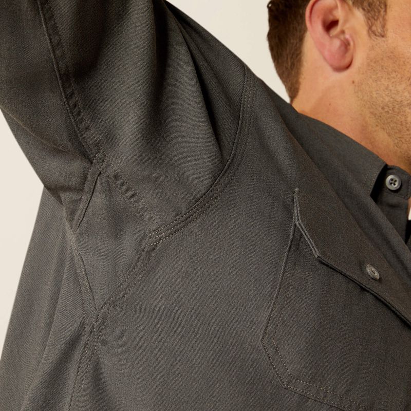 Ariat Fr Air Inherent Work Shirt Charcoal Heather Homme | AST-14017188