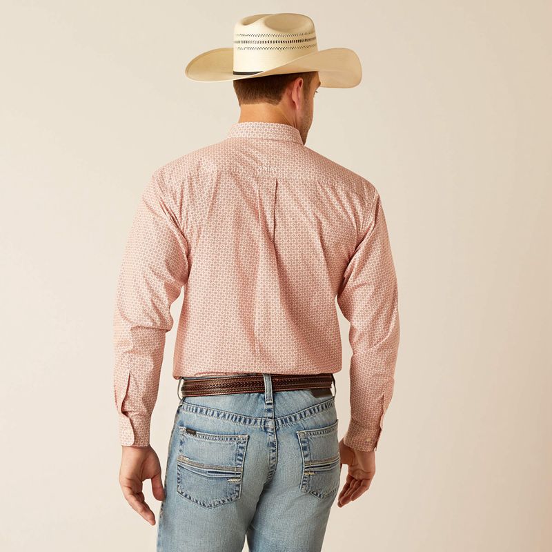 Ariat Derrick Classic Fit Shirt Ginger Nut Homme | YRP-99006811