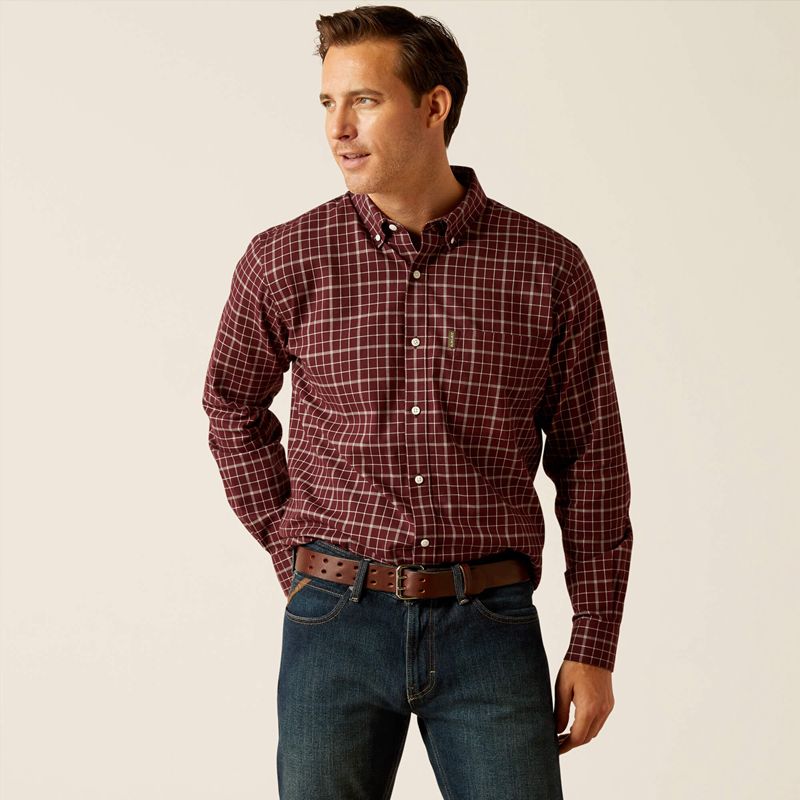 Ariat Clement Shirt Marron Homme | GXX-43319968