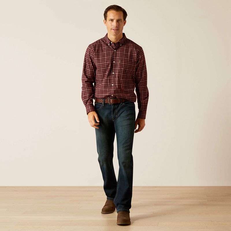 Ariat Clement Shirt Marron Homme | GXX-43319968