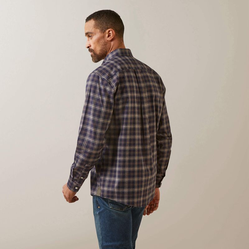 Ariat Clement Shirt Bleu Marine Homme | GXL-00309565