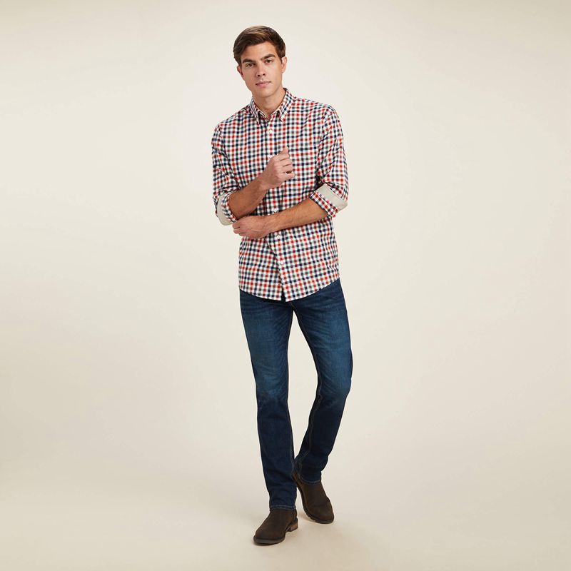 Ariat Clement Shirt Check Homme | UXW-37972039