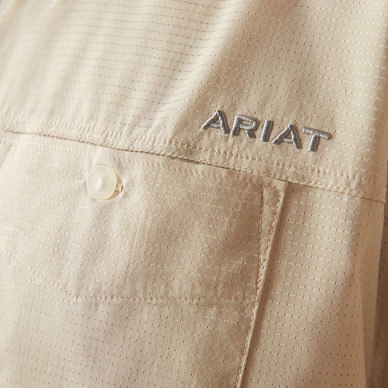 Ariat 360 Airflow Classic Fit Shirt Argent Homme | IQK-04023180