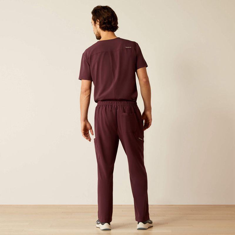 Ariat Jacobi Utility Stretch Scrub Pant Winetasting Homme | QUK-19655050