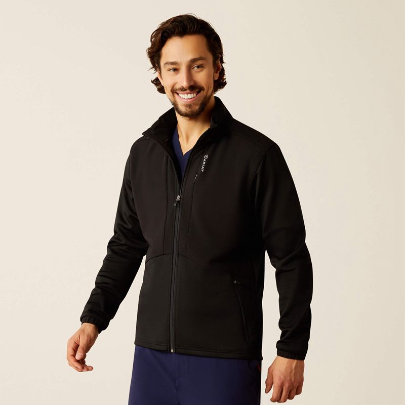 Ariat Galen Fleece Scrub Jacket Noir Homme | NXC-72916695