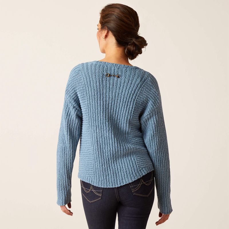 Ariat Daneway Sweater Bleu Femme | FNY-59130251