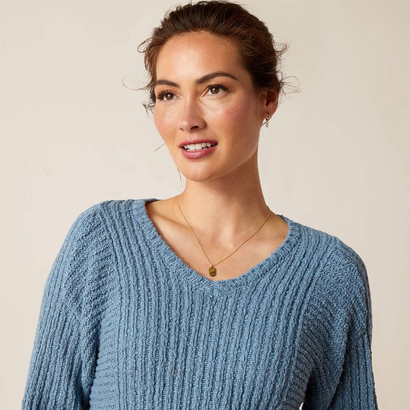 Ariat Daneway Sweater Bleu Femme | FNY-59130251