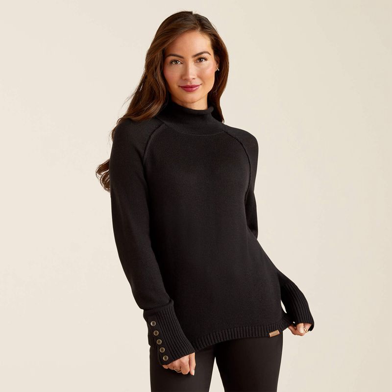 Ariat Bahia Sweater Noir Femme | FUR-13362855