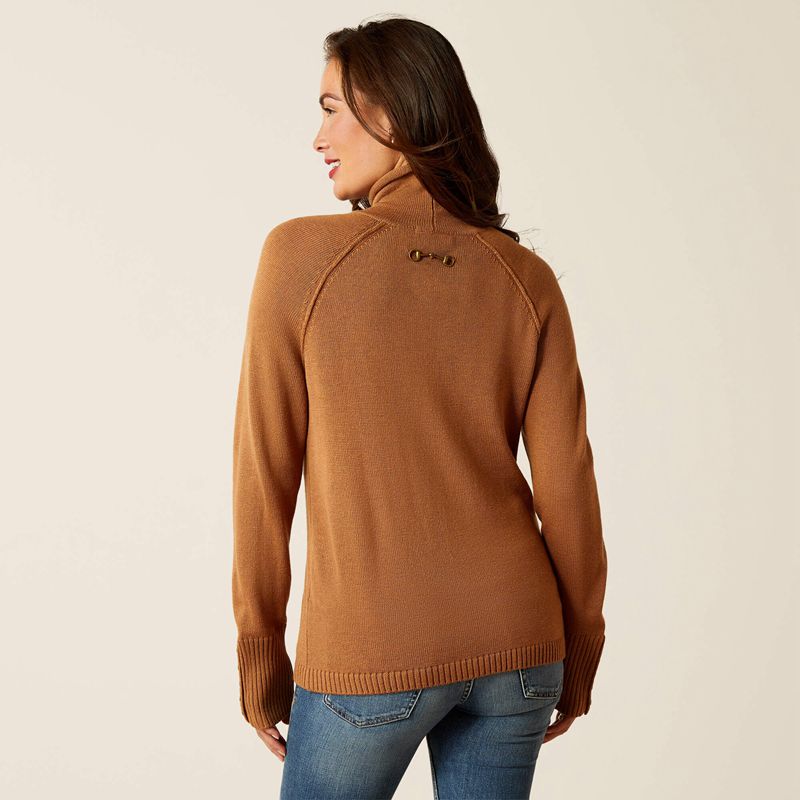 Ariat Bahia Sweater Camel Femme | ZZQ-44904490