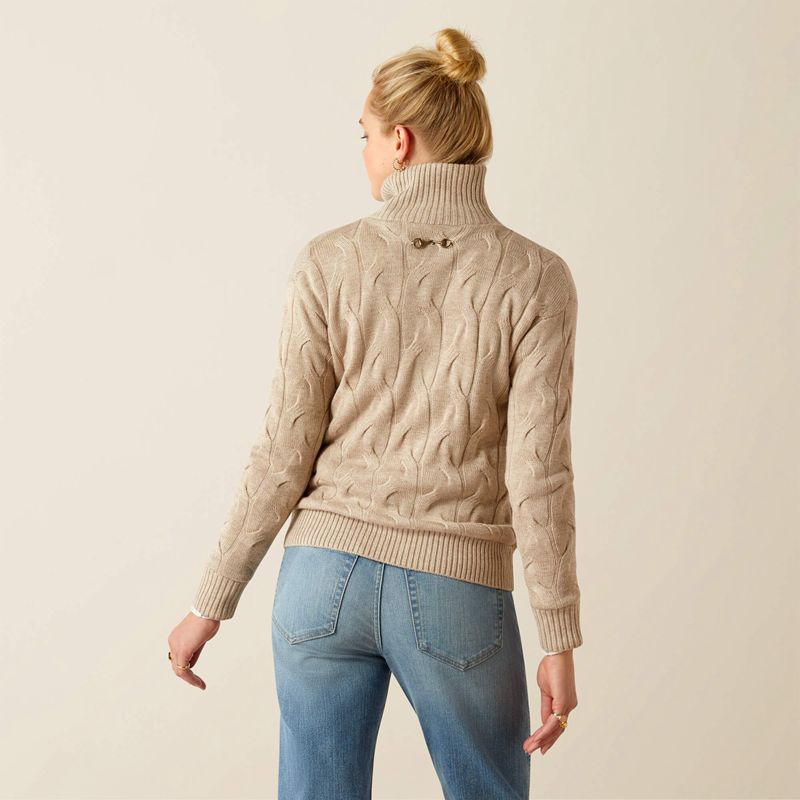 Ariat Alamere Sweater Oatmeal Heather Femme | XLR-83626474