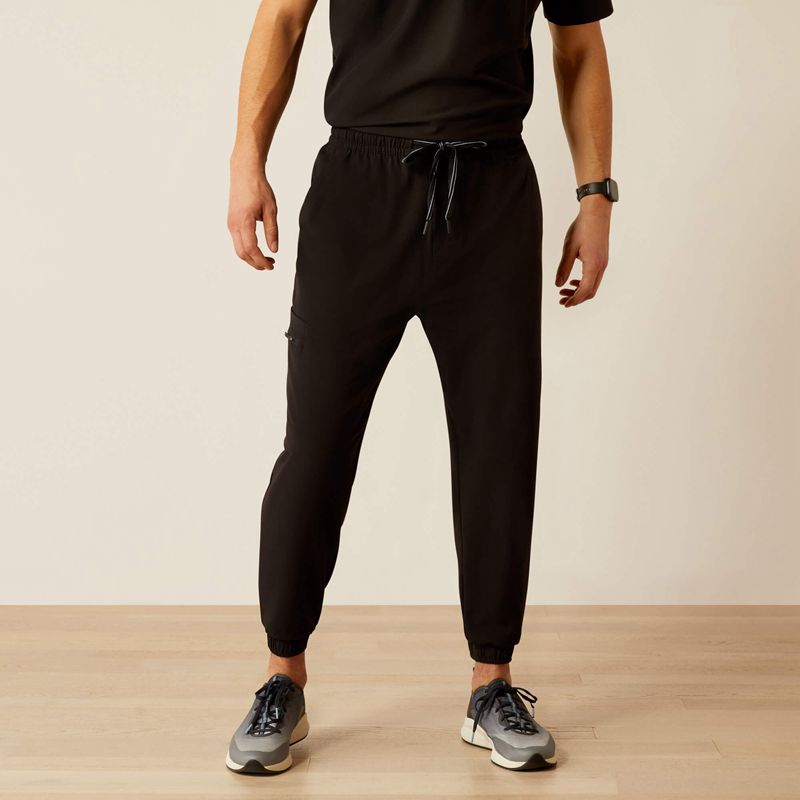 Ariat Drew Cargo Stretch Jogger Scrub Pant Noir Homme | KLX-20853500