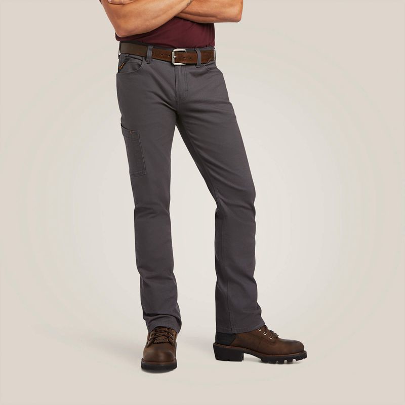 Ariat Rebar M7 Durastretch Made Tough Straight Pant Grise Homme | LIQ-92437793