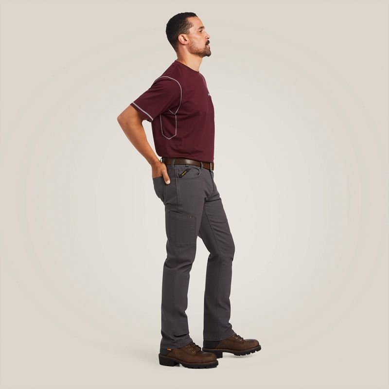 Ariat Rebar M7 Durastretch Made Tough Straight Pant Grise Homme | LIQ-92437793