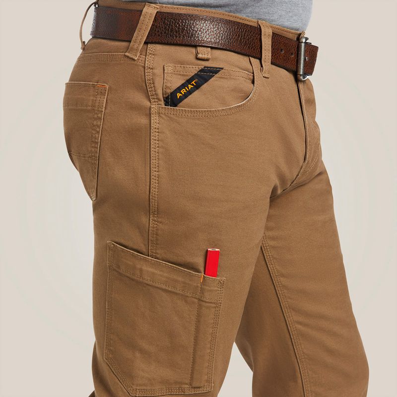 Ariat Rebar M7 Durastretch Made Tough Straight Pant Kaki Homme | HPX-66674759