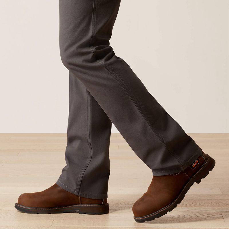 Ariat Rebar M5 Straight Durastretch Made Tough Straight Pant Grise Homme | DKR-71538814