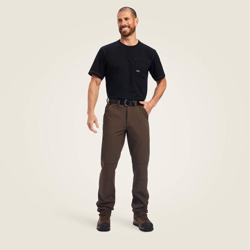 Ariat Rebar M5 Straight Durastretch Dritek Softshell Straight Pant Wren Homme | ABJ-14828487